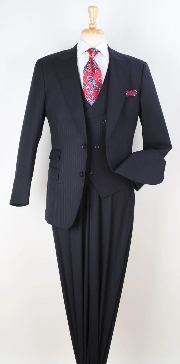 Big and Tall Business Suits - Suits For Big Man - Large Men's Gray Vested Suits