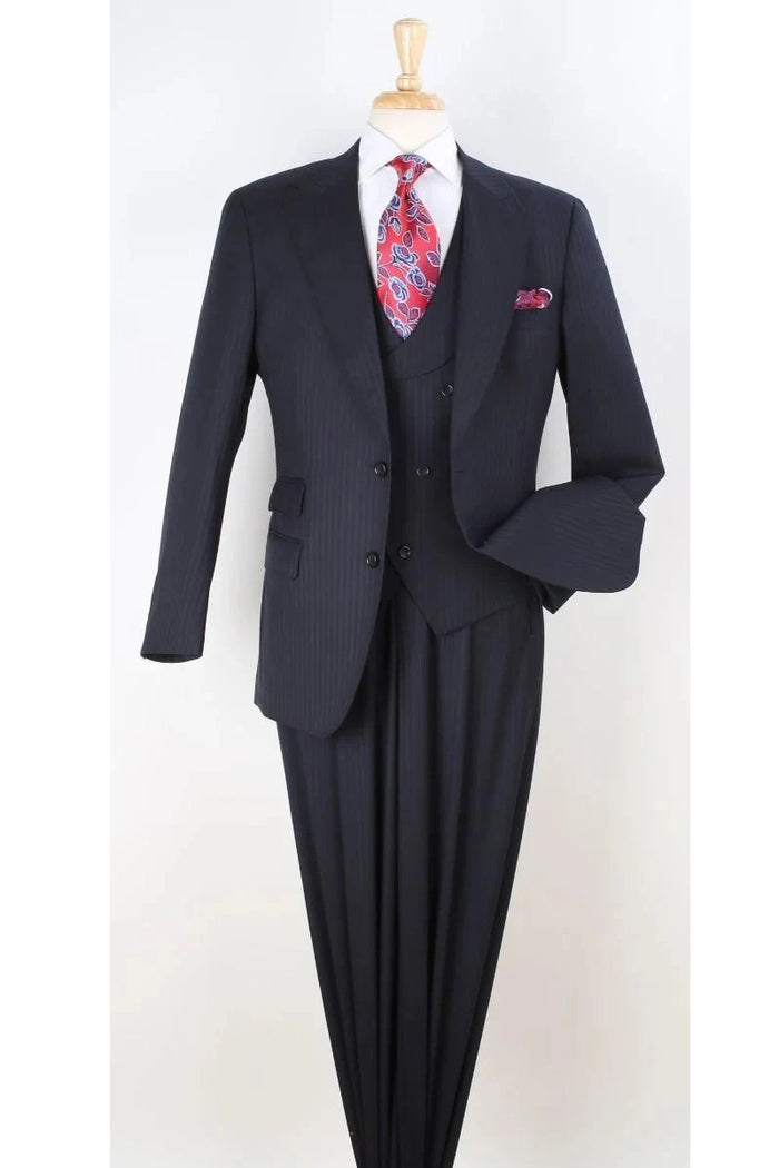 Big and Tall Business Suits - Suits For Big Man - Large Men's Gray Vested Suits