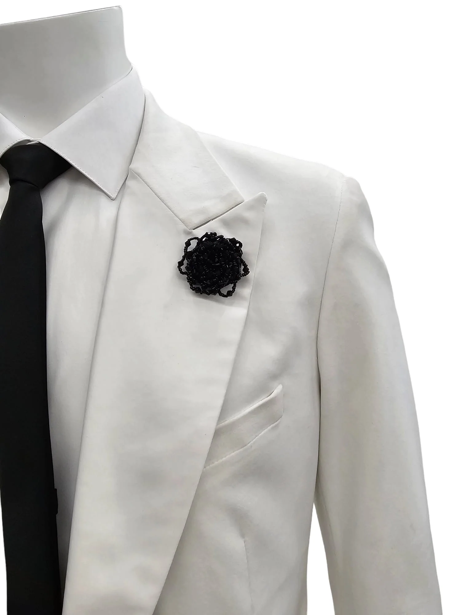 Mens White Velvet Victorian Tailcoat Tuxedo – Three Quarter Length Cutaway Stage And Wedding Jacket - Coat Size 38