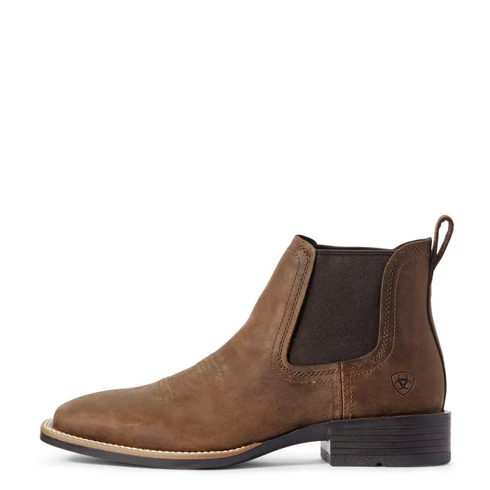 Booker Ultra Western Ankle Boot Distressed Tan - 6