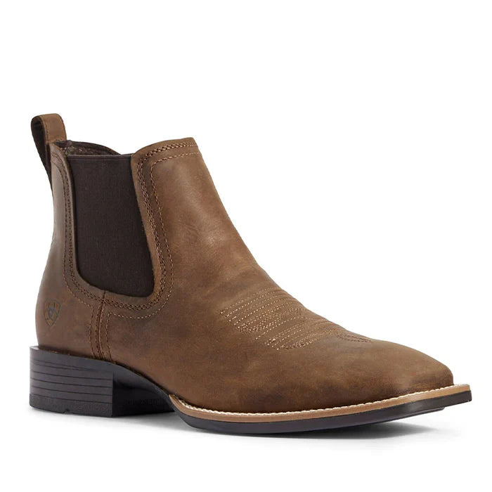 Booker Ultra Western Ankle Boot Distressed Tan - 6