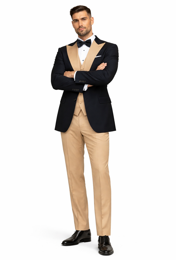Tan Tuxedo - Beige Champagne Color Tuxedo