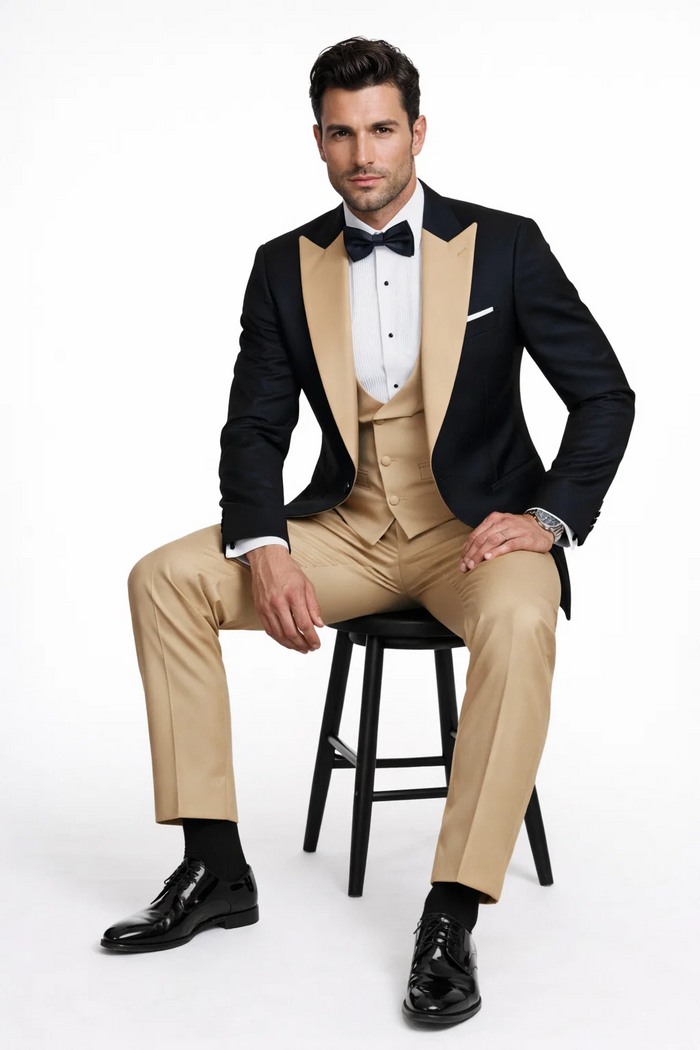Tan Tuxedo - Beige Champagne Color Tuxedo