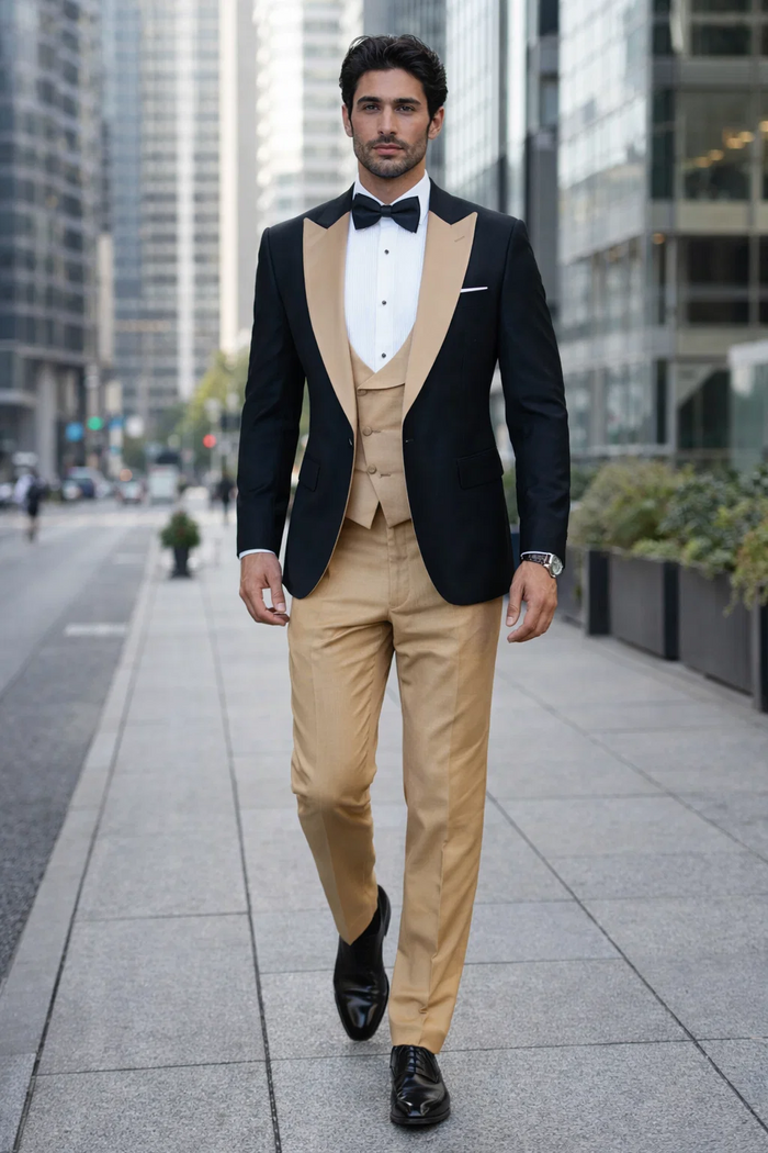 Tan Tuxedo - Beige Champagne Color Tuxedo