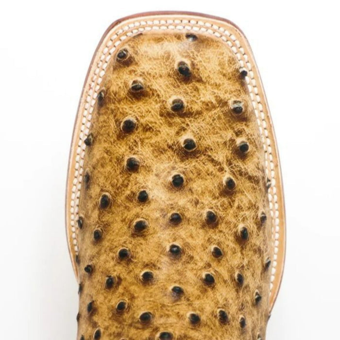 Men's Cooper Print Ostrich Square Toe Boots Matte Rustic Orix - 6