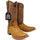 Men's Genuine Full Quill Ostrich Square Toe Boots Rio Grand Antique