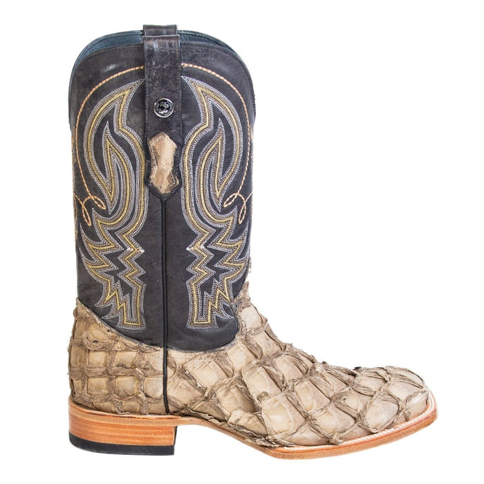 Men's Genuine Monster Fish Square Toe Boots Bone - 6