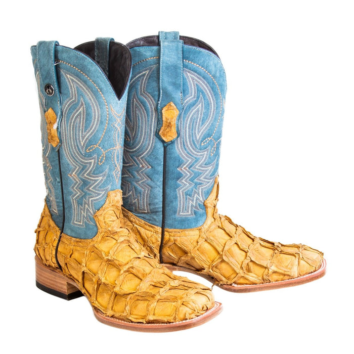 Men's Genuine Monster Fish Square Toe Boots Buttercup - 6
