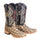 Men's Genuine Monster Fish Square Toe Boots Oryx