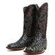 Women's 'Kaci Mae' Print Monster Fish Square Toe Boots Choco