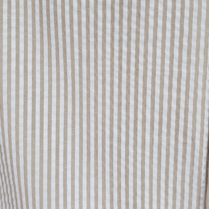 Tan Seersucker 2pc Set