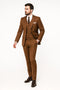 Mens Ryan Gosling La La Land Cognac Vested Suit