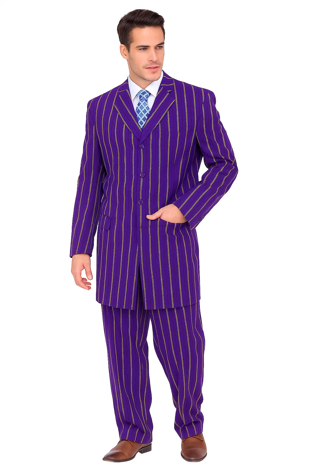 Purple Zoot Suit - 1920s Suit - Gangster Long Suit - Coat Size 38