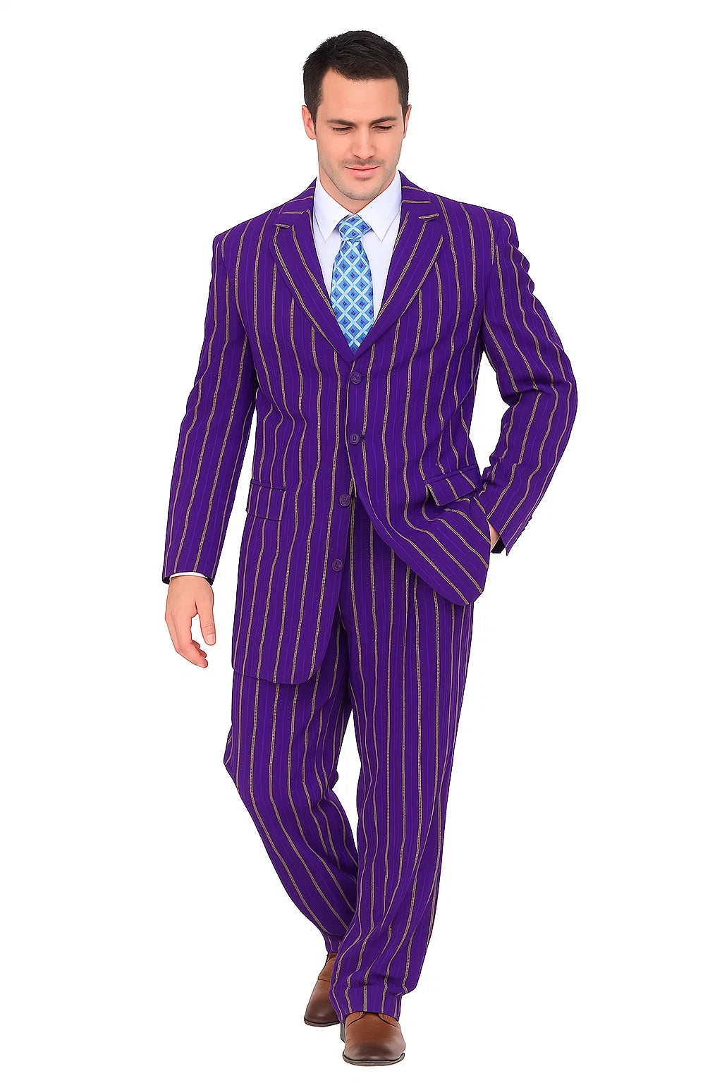 Purple Zoot Suit - 1920s Suit - Gangster Long Suit - Coat Size 38