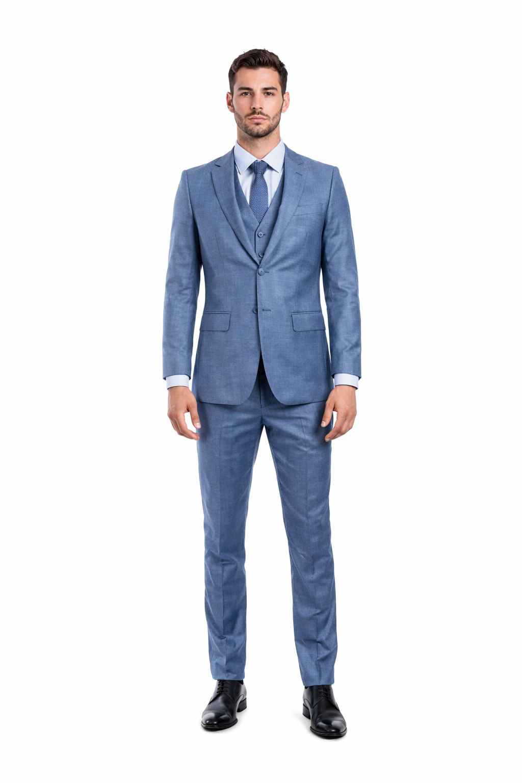 Tazio Men's 3 Piece Executive Suit Bold Colors & Patterns