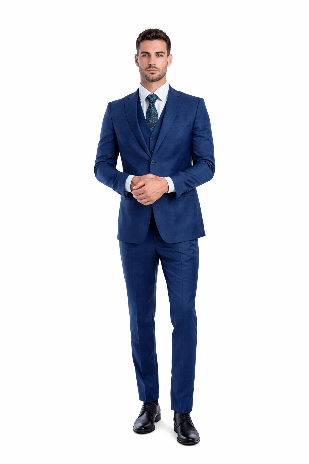 Tazio Men's 3 Piece Executive Suit Bold Colors & Patterns