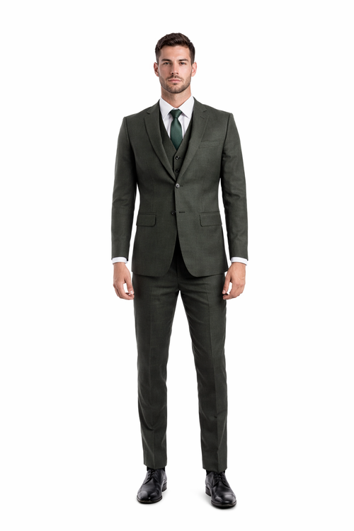 Tazio Men's 3 Piece Executive Suit Bold Colors & Patterns