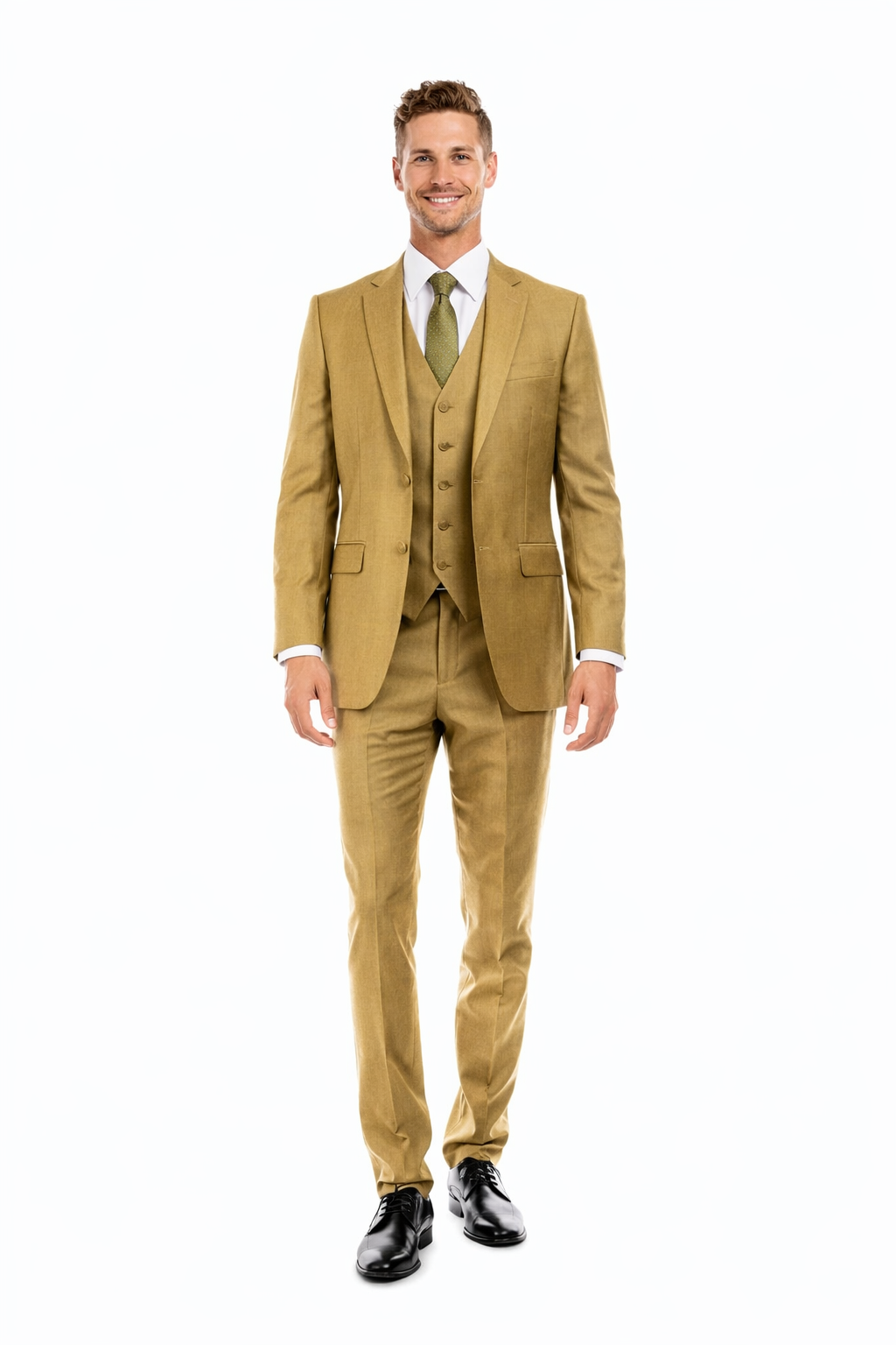 Tazio Men's 3 Piece Executive Suit Bold Colors & Patterns