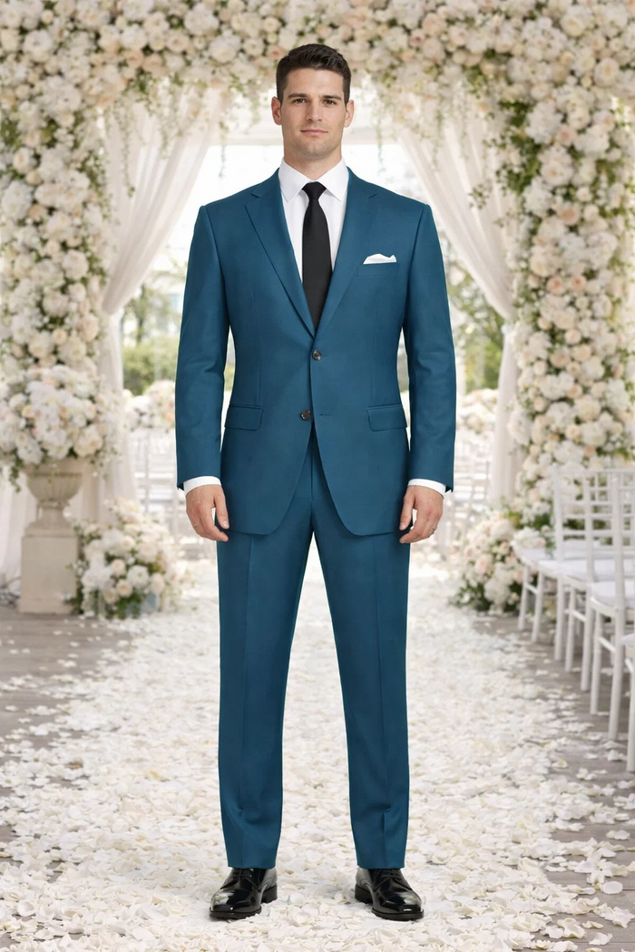 Teal Suit - Dark Teal Suit - Teal Blue Suit-New Designer Collection