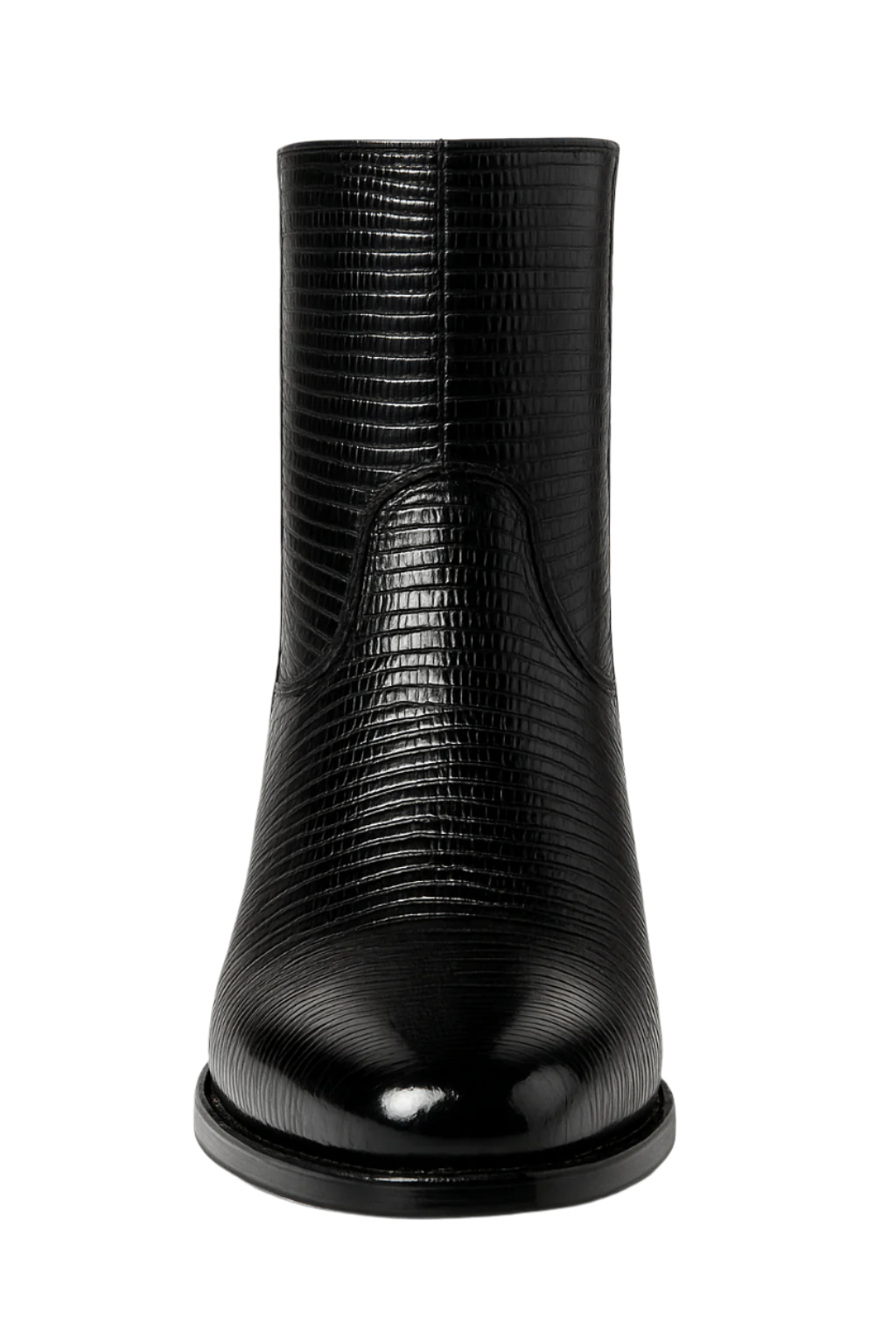 Mens Dress Ankle Boots Los Altos Boots Short Cowboy Boot - Western Ankle Boots Exotic Skin + Black + Skin Type-New Designer Collection - US 8.0 Standard/D/ Medium / Eu:41-42