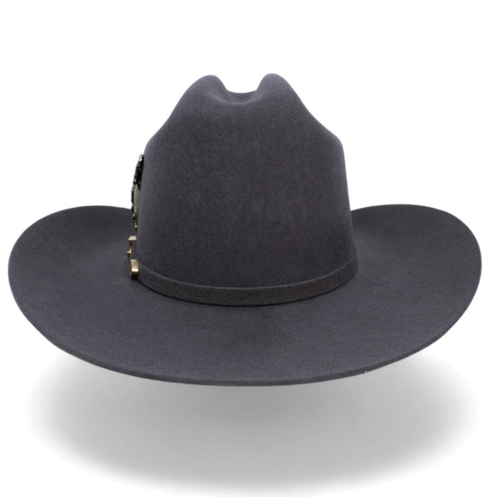 Texana Carin Leon Oficial Gris Oxford con Pluma de Plata - 6