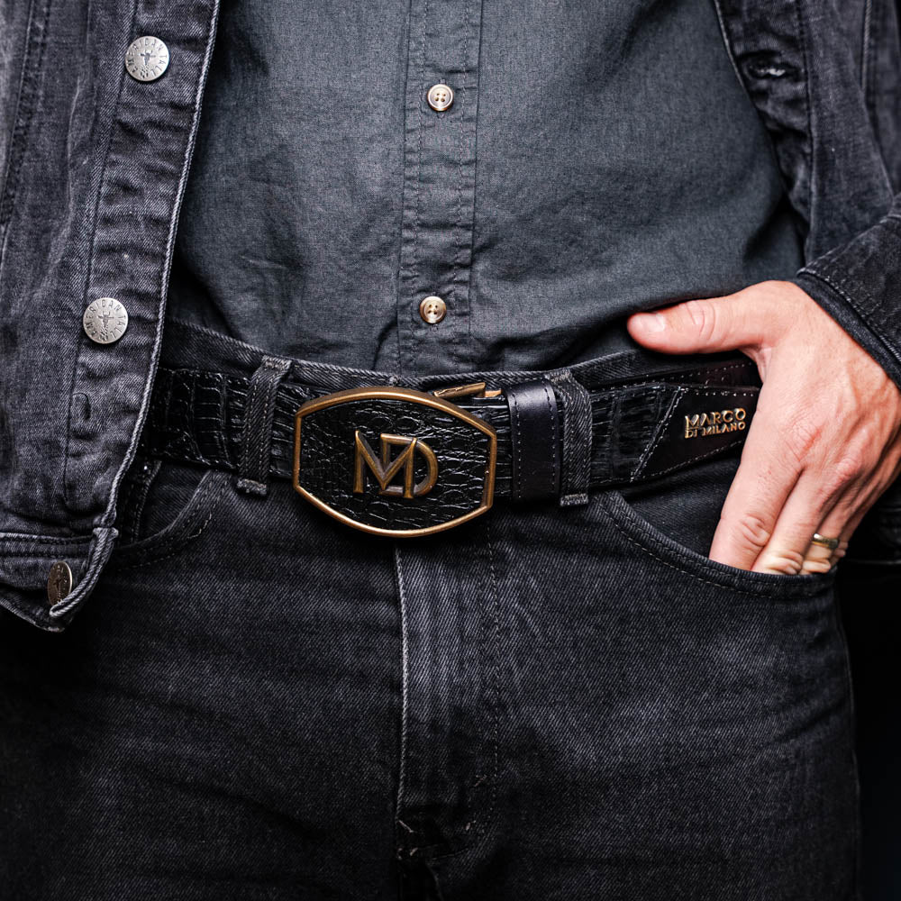 Marco Di Milano Texas Belt Black - 36