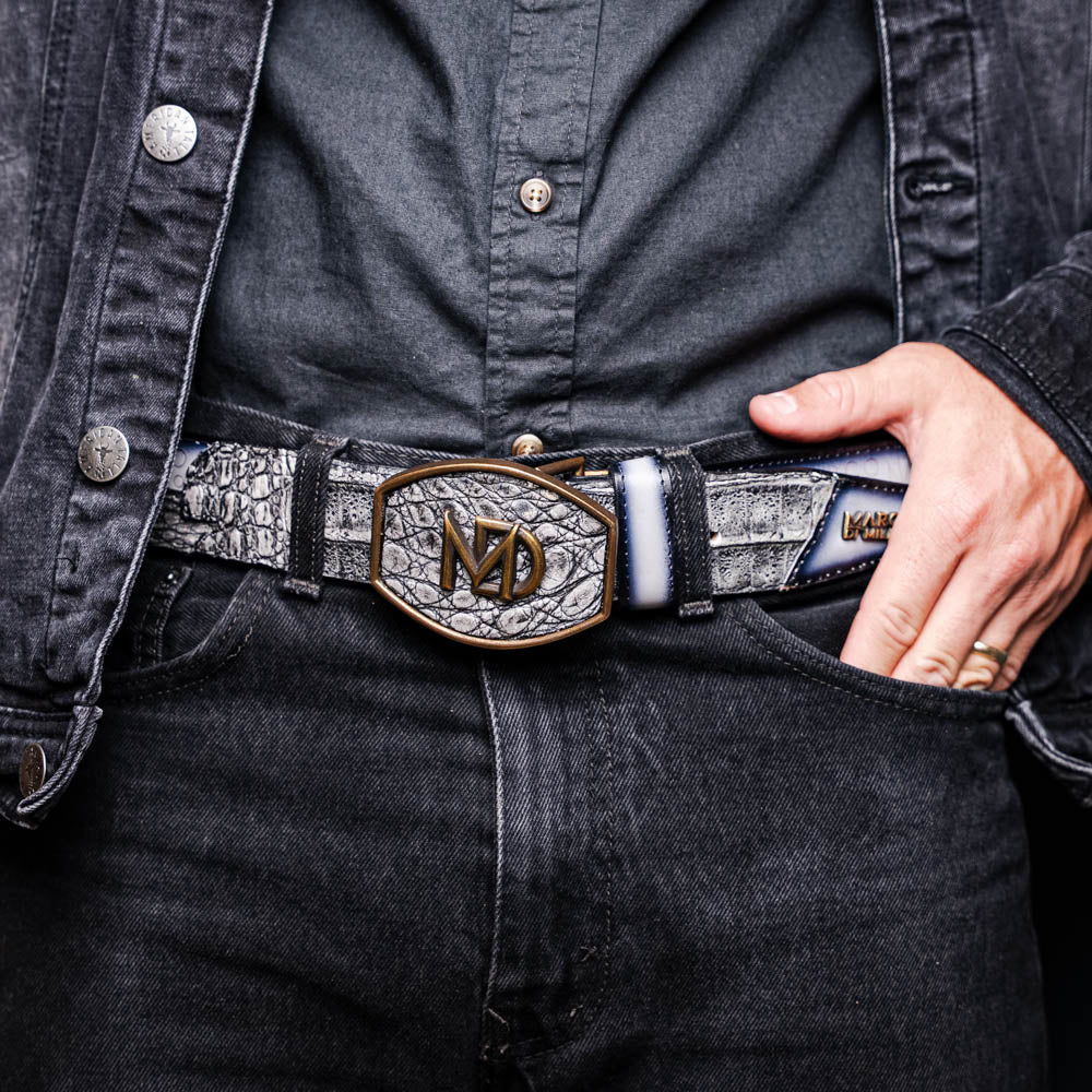 Marco Di Milano Texas Belt Stone Gray - 36