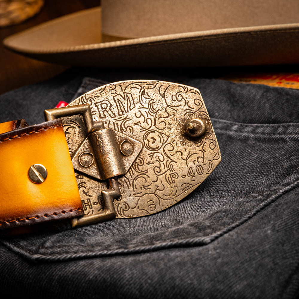Marco Di Milano Texas Belt Mustard Brown - 36