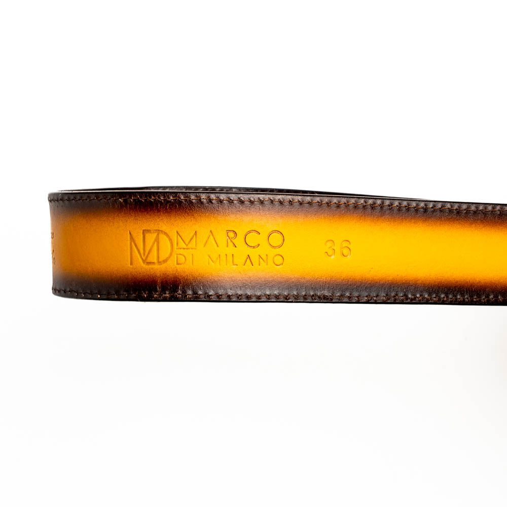 Marco Di Milano Texas Belt Mustard Brown - 36