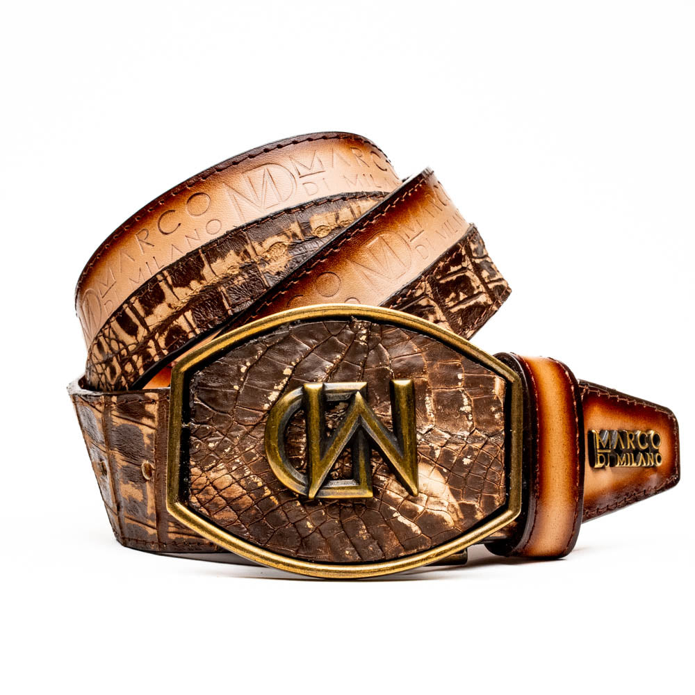 Marco Di Milano Texas Belt Stone Brown - 36