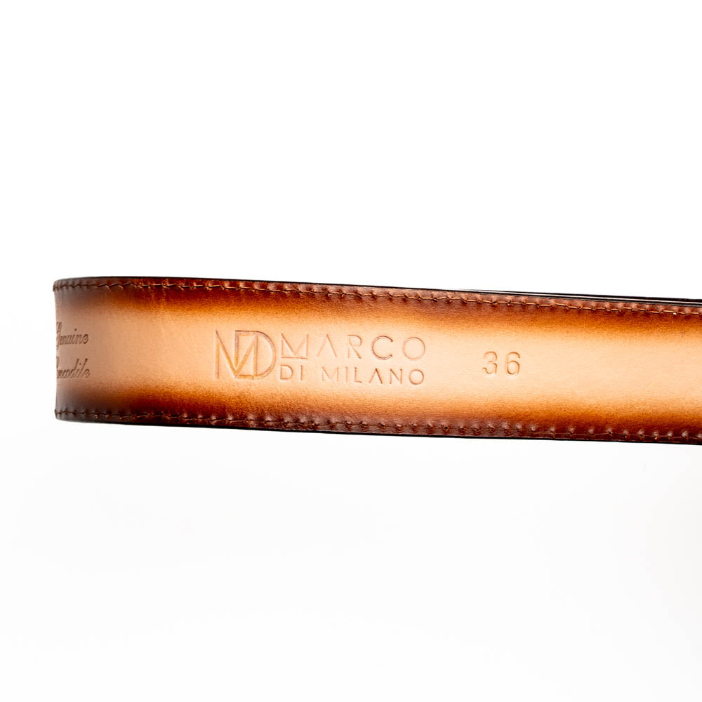 Marco Di Milano Texas Belt Stone Brown - 36