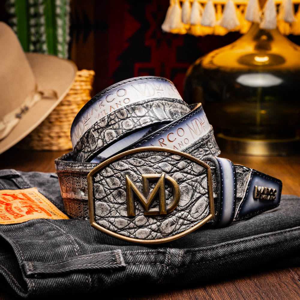 Marco Di Milano Texas Belt Stone Gray - 36