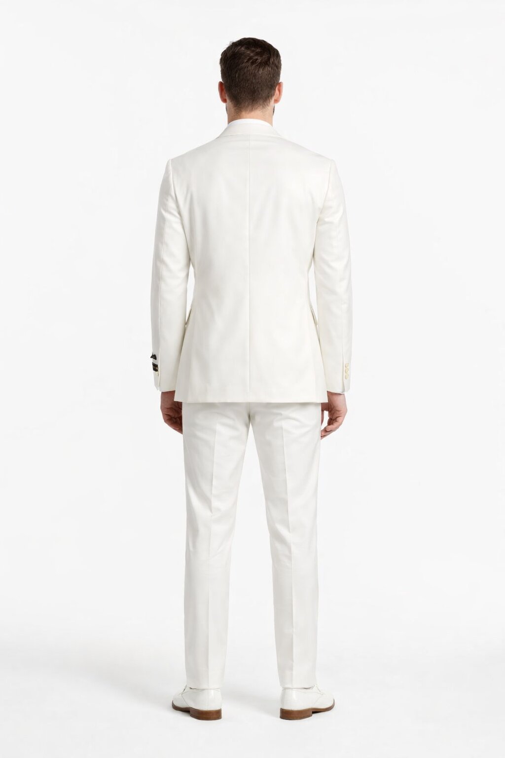 Novello Off-white, Modern Fit, Pure Wool Suit by Tiglio Luxe OFFWHITE - 36S
