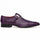 Marco Di Milano Toluca Purple Crocodile & Lizard Monk Strap