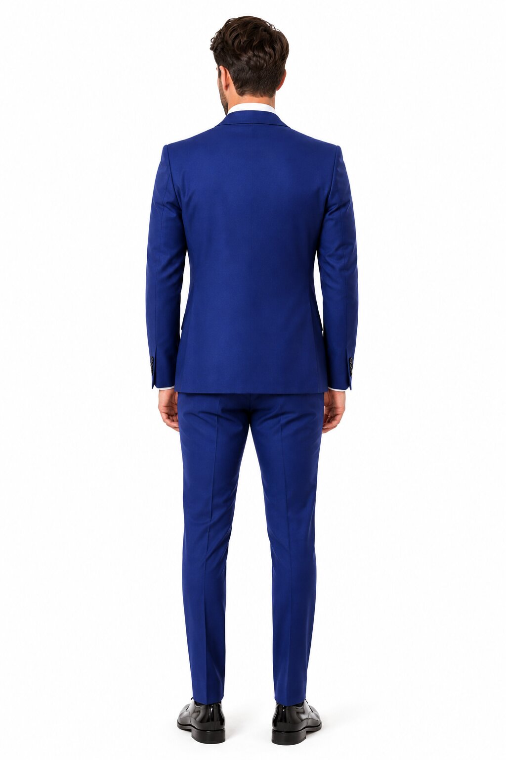 Big Lapel - Wide Lapel - Tom Ford Style Suit - Ticket Pocket - Royal Blue - 38 Short Jacket+32 Waist Adjustable 28to34)(Height: 5â€™4â€to5â€™7â€)(Neck 15-16.5)S-M)