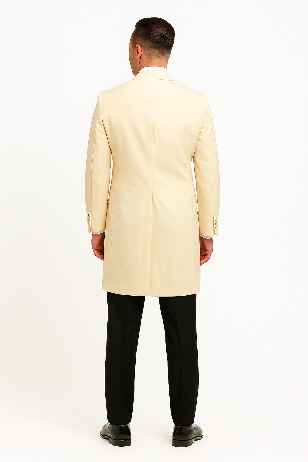 "Mens Designer Traditional Shawl Dinner Suit Jacket in Ivory" - 52 Long