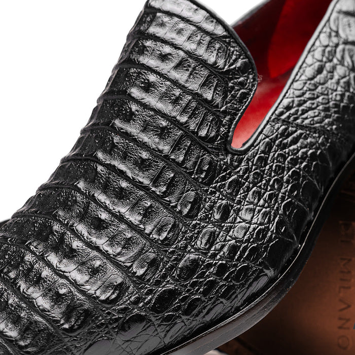 Marco_Di_Milano Trento Black Leather Dress Shoe