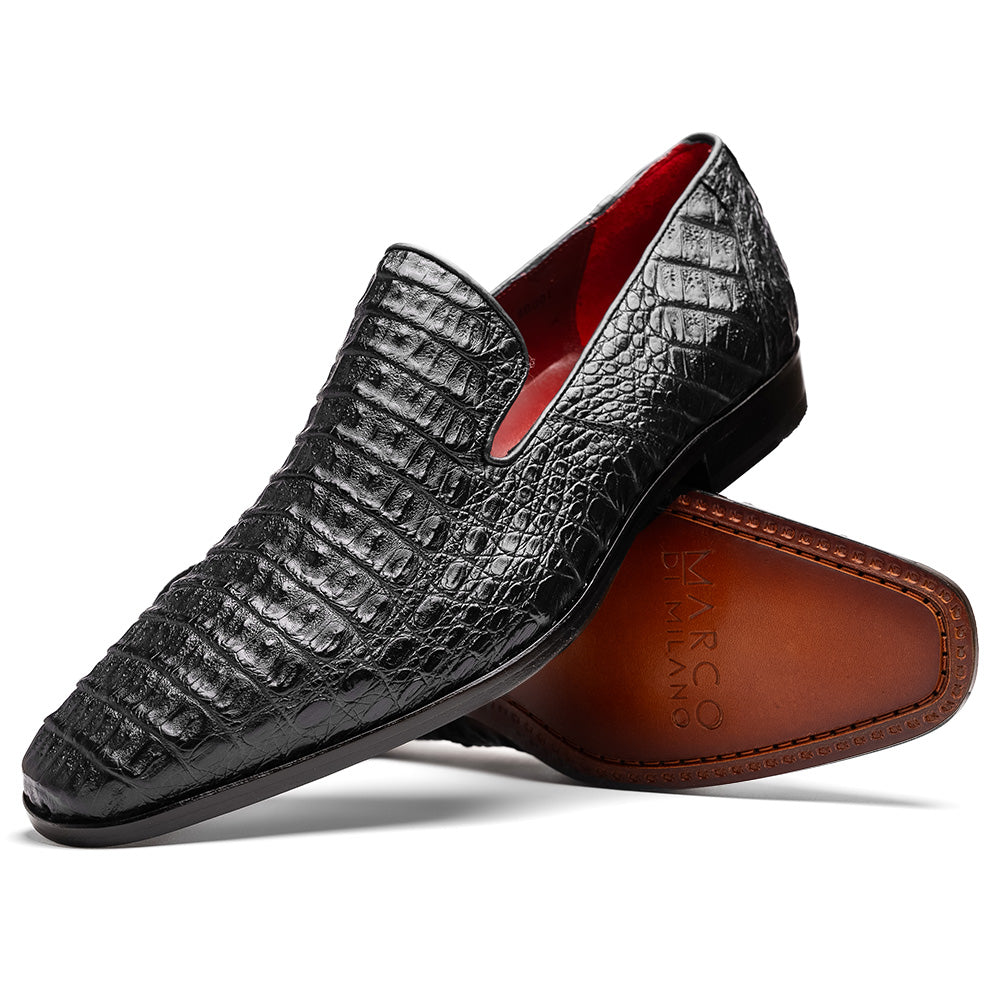 Marco_Di_Milano Trento Black Leather Dress Shoe