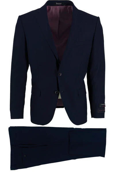 Porto, Slim Fit, Pure Wool Suit by Tiglio Luxe TIG1036 - 36R