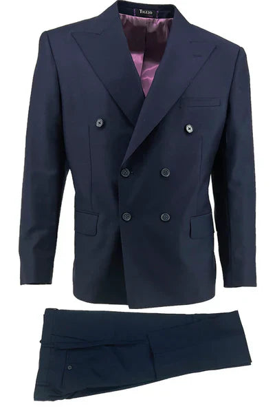 Santorini, Slim Fit, Pure Wool Suit by Tiglio Luxe TIG1036 - 36R