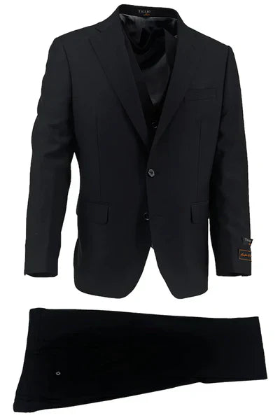 Dolcetto Suit and Vest, Modern Fit, Pure Wool by Tiglio Luxe TIG1001 - 36S