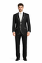 Tuxedo & Formal Men's Slim Fit Black White Trim Suits-New Designer Collection