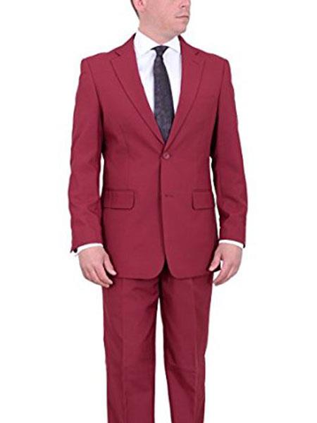 "Wholesale Mens Jackets - Wholesale Blazer - " Burgundy  Single Breasted Blazer - 58R