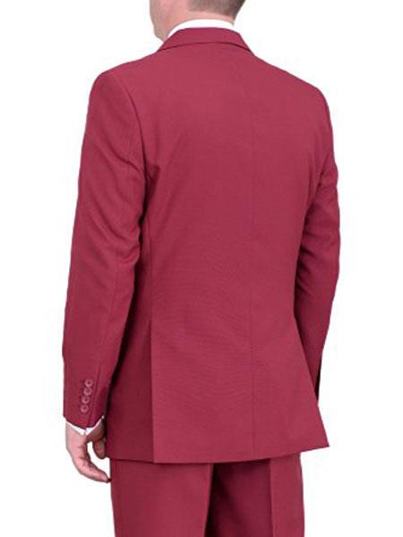"Wholesale Mens Jackets - Wholesale Blazer - " Burgundy  Single Breasted Blazer - 58R