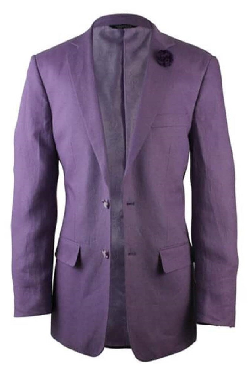 Mens Big and Tall Linen Suits - Purple Summer Fabric Suit - 38 Short Jacket+32 Waist Adjustable 28to34)(Height: 5’4”to5’7”)(Neck 15-16.5)S-M)ggg