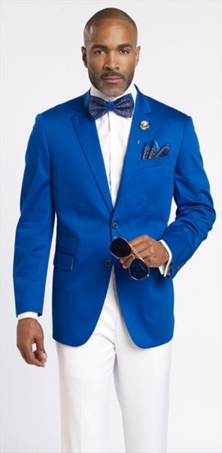 "Wholesale Mens Jackets - Wholesale Blazer - " Royal  Blazer - 52 Long