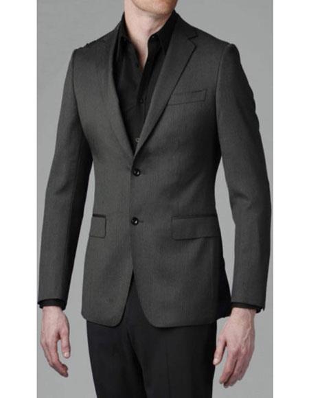 "Wholesale Mens Jackets - Wholesale Blazer - "Charcoal Grey Blazer