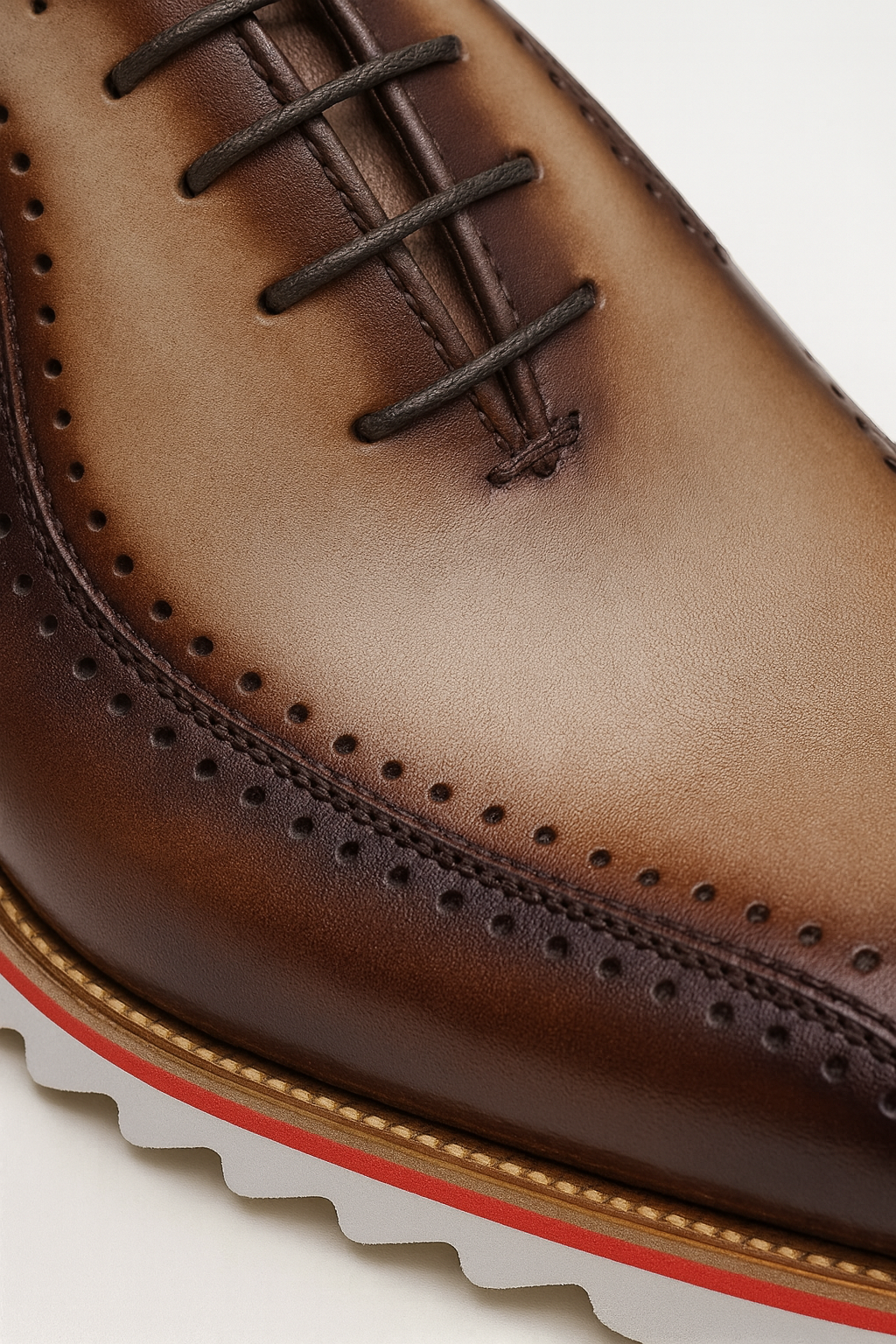 Carrucci Stylish Two-Tone Brogue Oxford - 8.5