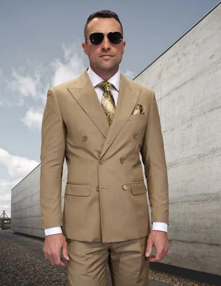 Statement Men's 2 Piece 100% Wool Fashion Suit - Bold Color - 38 Regular