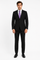 Ultra Slim Fit 2 Piece Suit Stretch Fabric in Solid Black